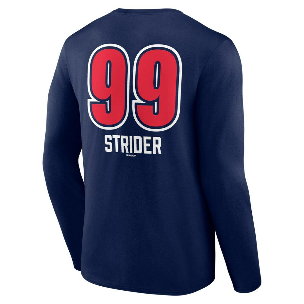 Spencer Strider Atlanta Braves Fastball Player Name & Number Long Sleeve T-Shirt | MLB Shop