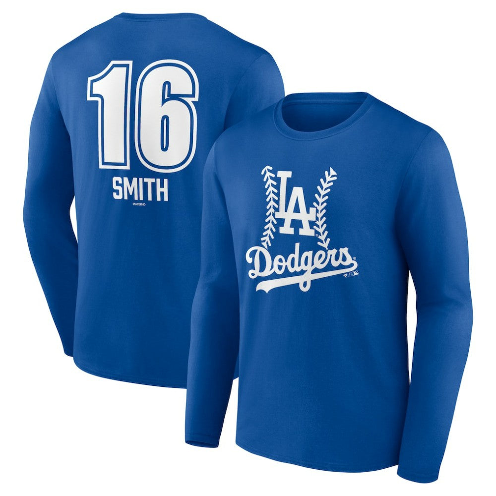 Will Smith Los Angeles Dodgers Fastball Player Name & Number Long Sleeve T-Shirt | MLB Shop