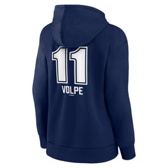 Anthony Volpe New York Yankees Women's Fastball Player Name & Number Pullover Hoodie | MLB New