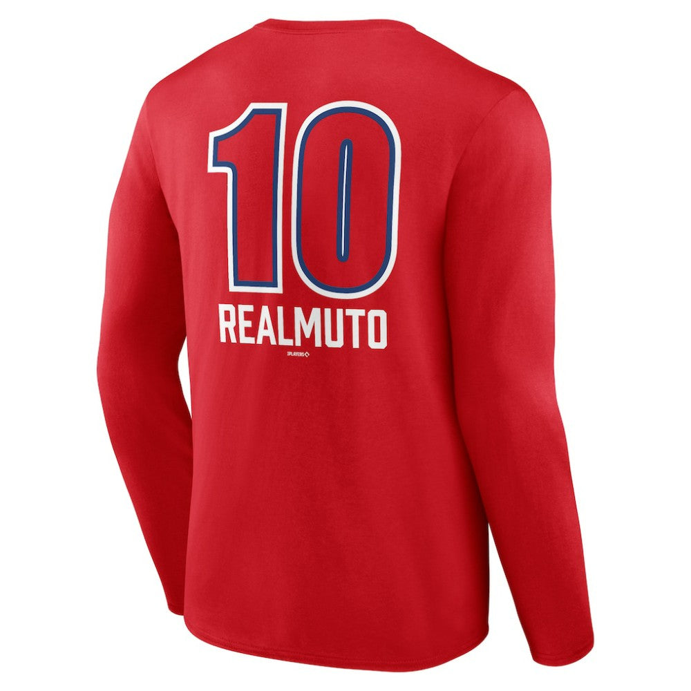 J.T. Realmuto Philadelphia Phillies Fastball Player Name & Number Long Sleeve T-Shirt | MLB Near me