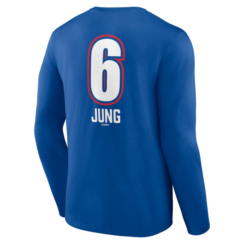 Josh Jung Texas Rangers Fastball Player Name & Number Long Sleeve T-Shirt | MLB US