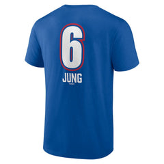 Josh Jung Texas Rangers Fastball Player Name & Number T-Shirt | MLB For sale