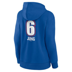 Josh Jung Texas Rangers Women's Fastball Player Name & Number Pullover Hoodie | MLB New