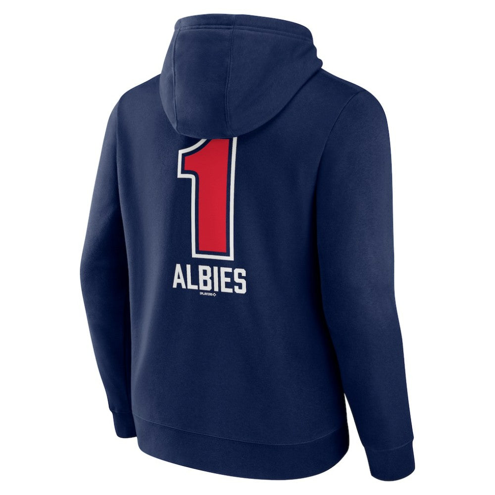 Ozzie Albies Atlanta Braves Fastball Player Name & Number Pullover Hoodie | MLB Shop
