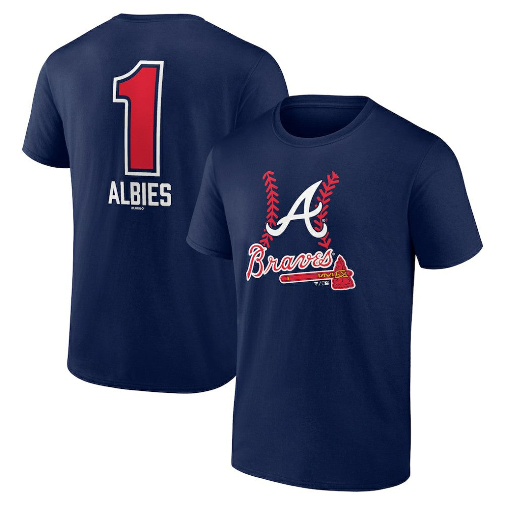 Ozzie Albies Atlanta Braves Fastball Player Name & Number T-Shirt | MLB Shop