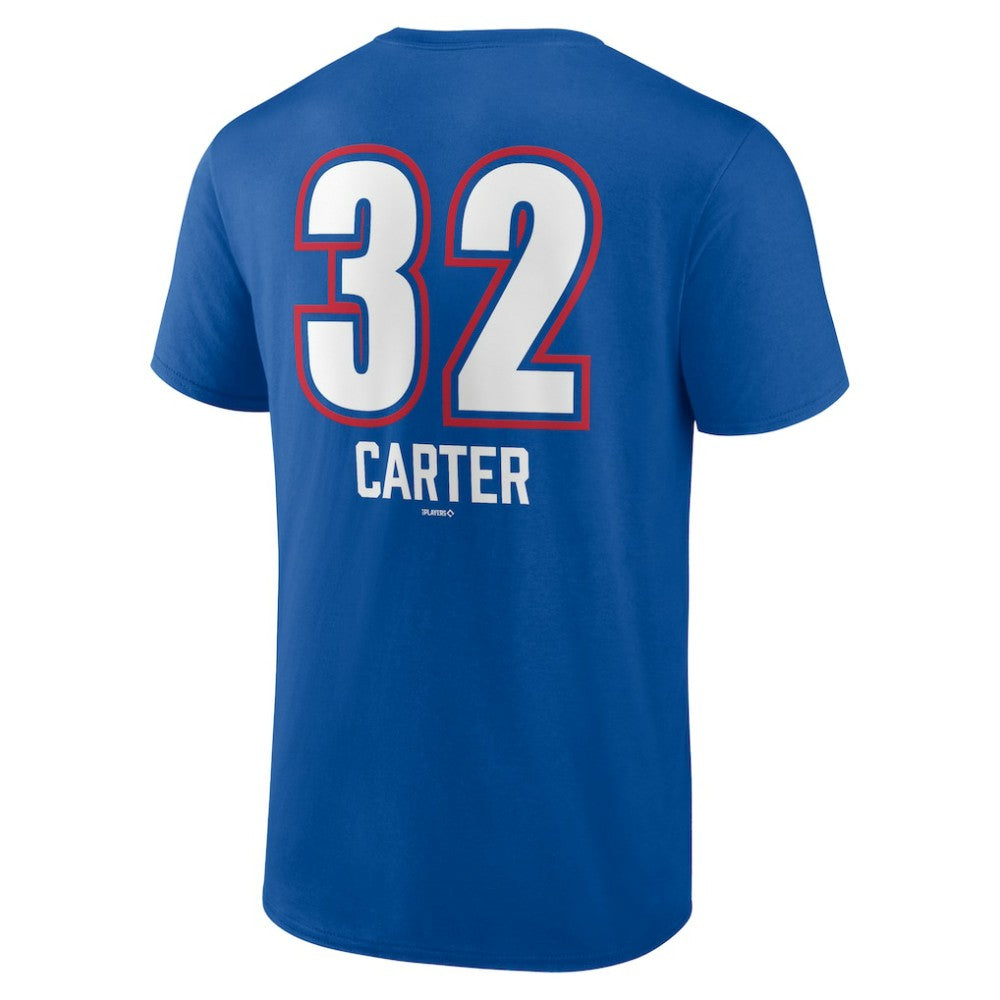 Evan Carter Texas Rangers Fastball Player Name & Number T-Shirt | MLB Discount