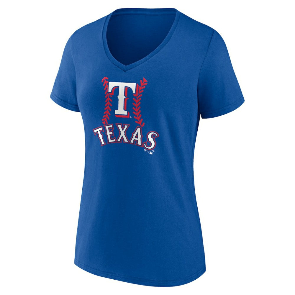 Evan Carter Texas Rangers Women's Fastball Player Name & Number V-Neck T-Shirt | MLB Near me