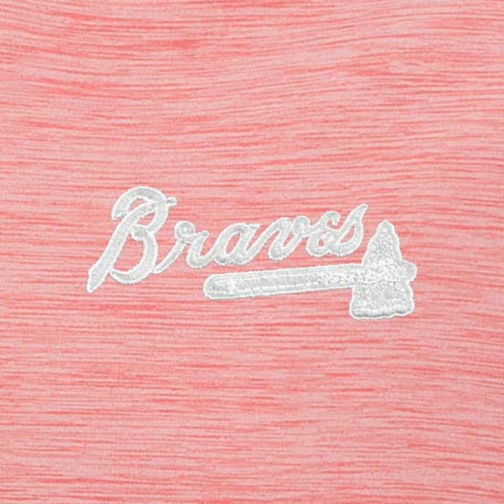 Atlanta Braves Antigua Bright Quarter-Zip Pullover Top | MLB Outlet