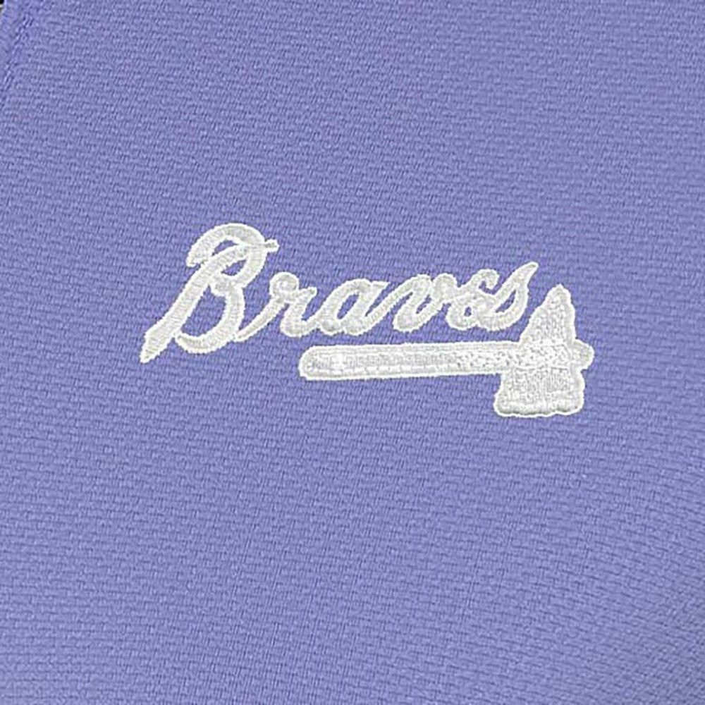 Atlanta Braves Antigua Women's Finish Quarter-Zip Pullover Top | MLB Near me