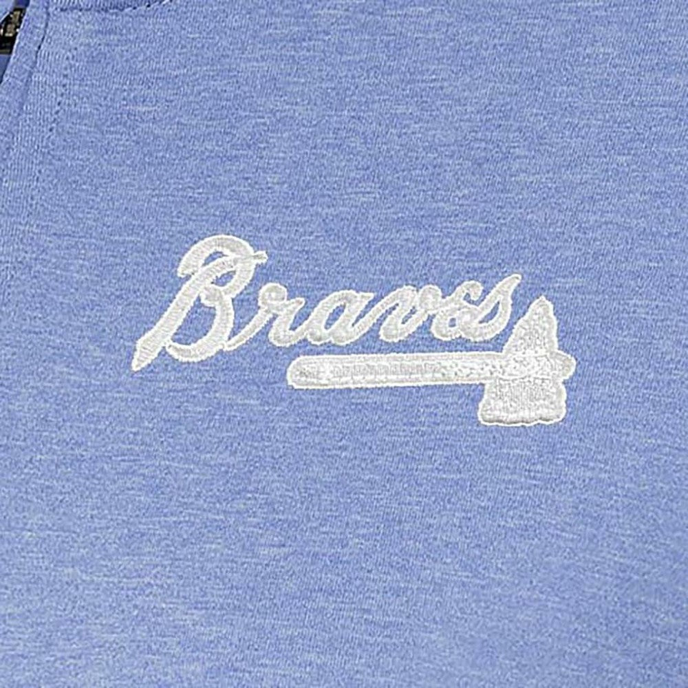 Atlanta Braves Antigua Women's Mentor Quarter-Zip Pullover Top | MLB US