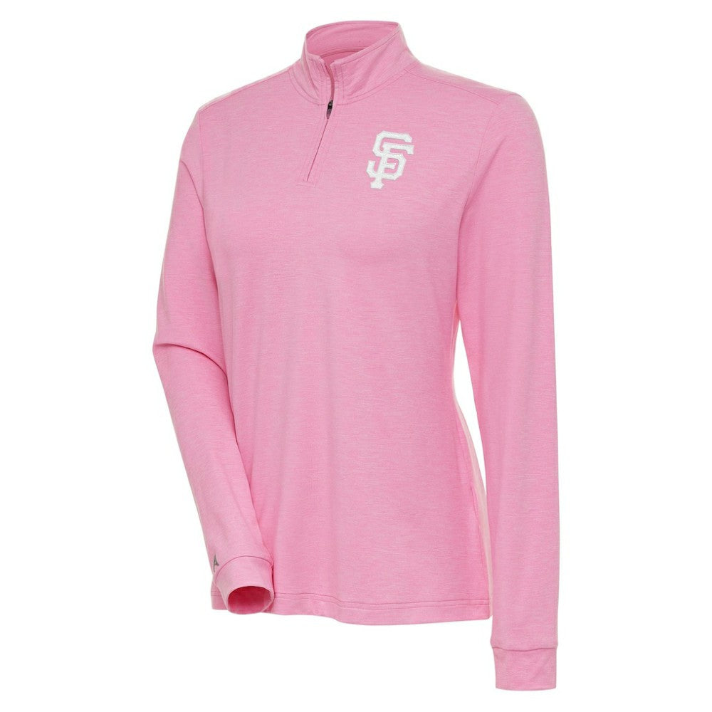 San Francisco Giants Antigua Women's Mentor Quarter-Zip Pullover Top | MLB Sale