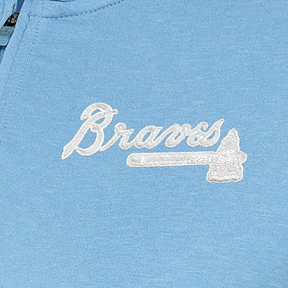 Atlanta Braves Antigua Women's Mentor Quarter-Zip Pullover Top | MLB Near me