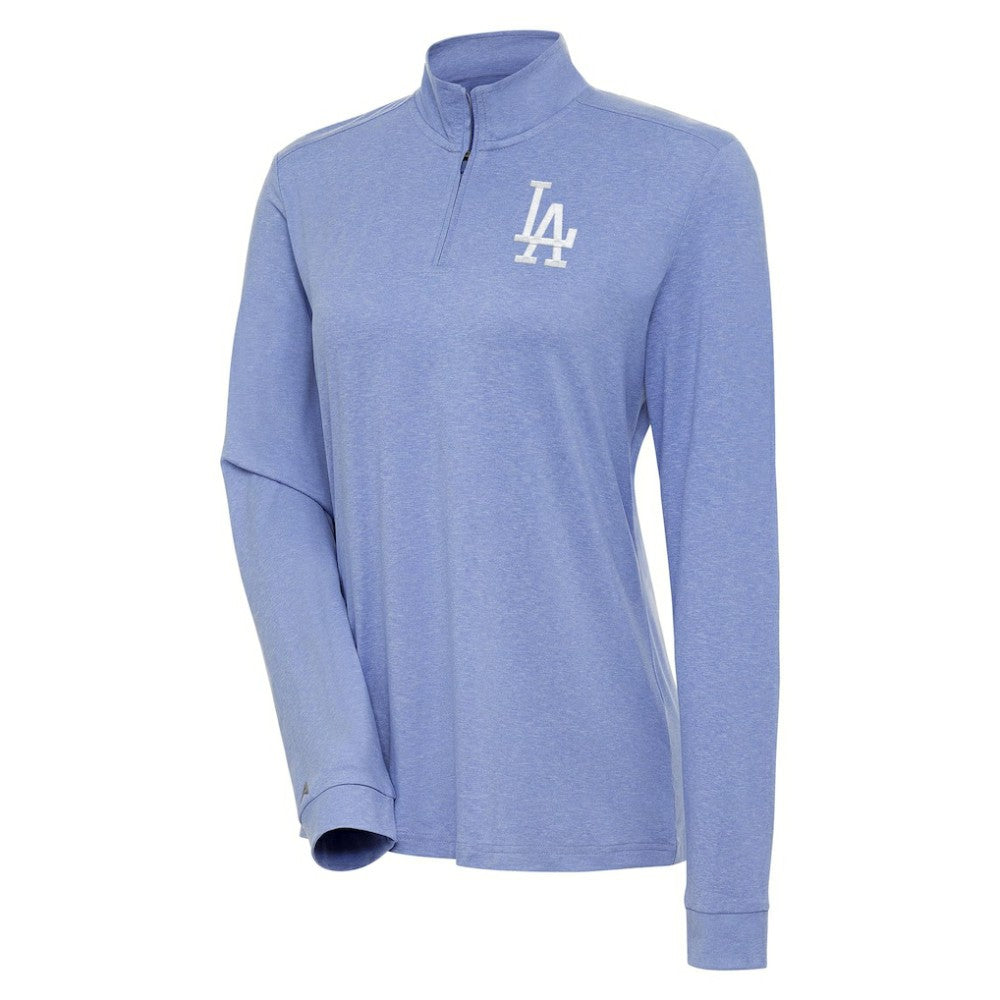 Los Angeles Dodgers Antigua Women's Mentor Quarter-Zip Pullover Top | MLB New