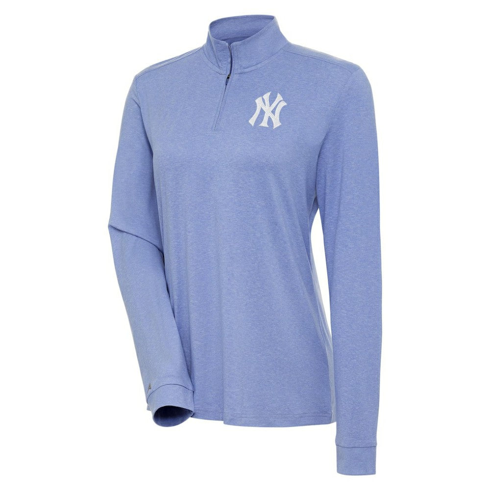 New York Yankees Antigua Women's Mentor Quarter-Zip Pullover Top | MLB Outlet