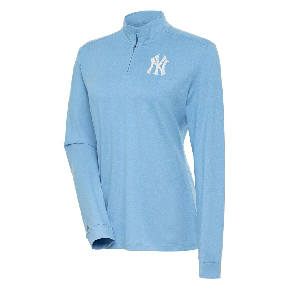 New York Yankees Antigua Women's Mentor Quarter-Zip Pullover Top | MLB Outlet