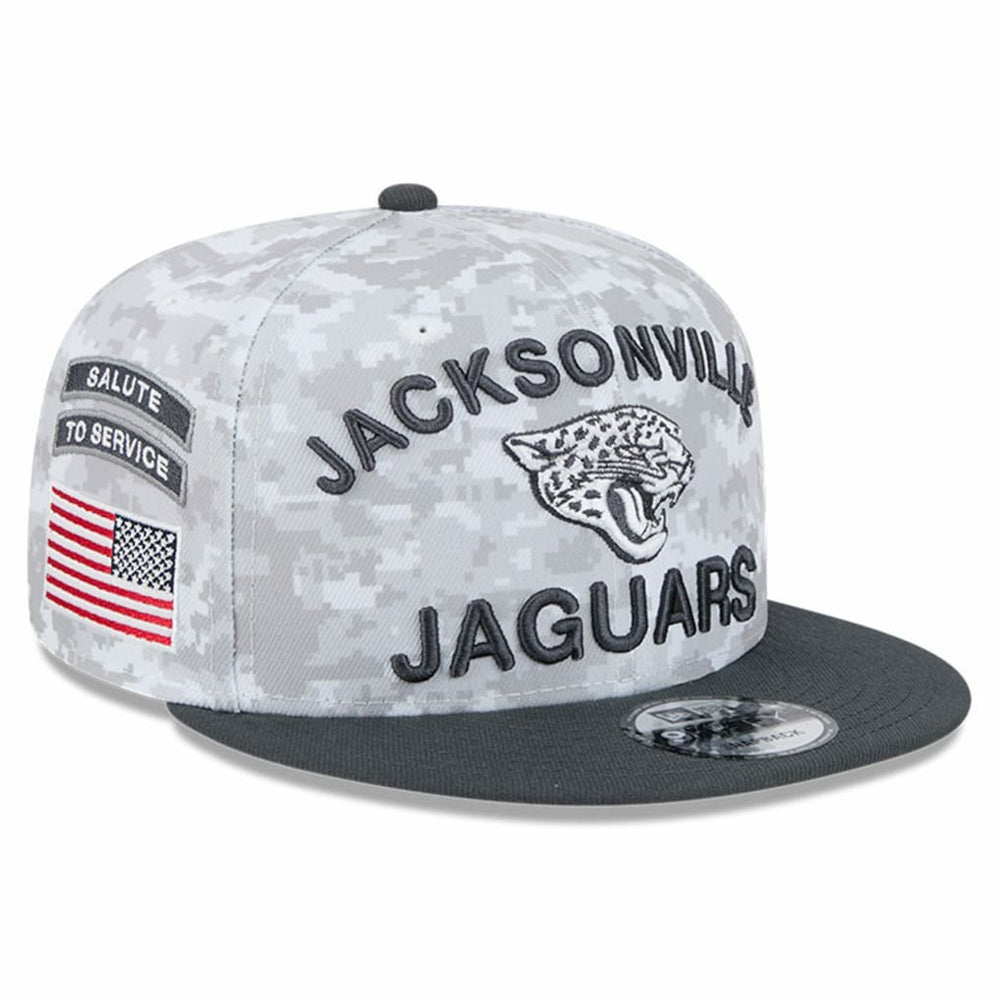 Jacksonville Jaguars New Era 2024 Salute To Service 9FIFTY Snapback Hat