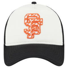 San Francisco Giants New Era Checkered Flag A-Frame Trucker 9FORTY Adjustable Hat | MLB Discount