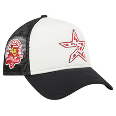 Houston Astros New Era Checkered Flag A-Frame Trucker 9FORTY Adjustable Hat | MLB Discount