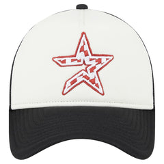 Houston Astros New Era Checkered Flag A-Frame Trucker 9FORTY Adjustable Hat | MLB Discount