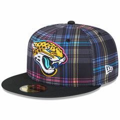 Jacksonville Jaguars New Era 2024 NFL Crucial Catch Plaid 59FIFTY Fitted Hat
