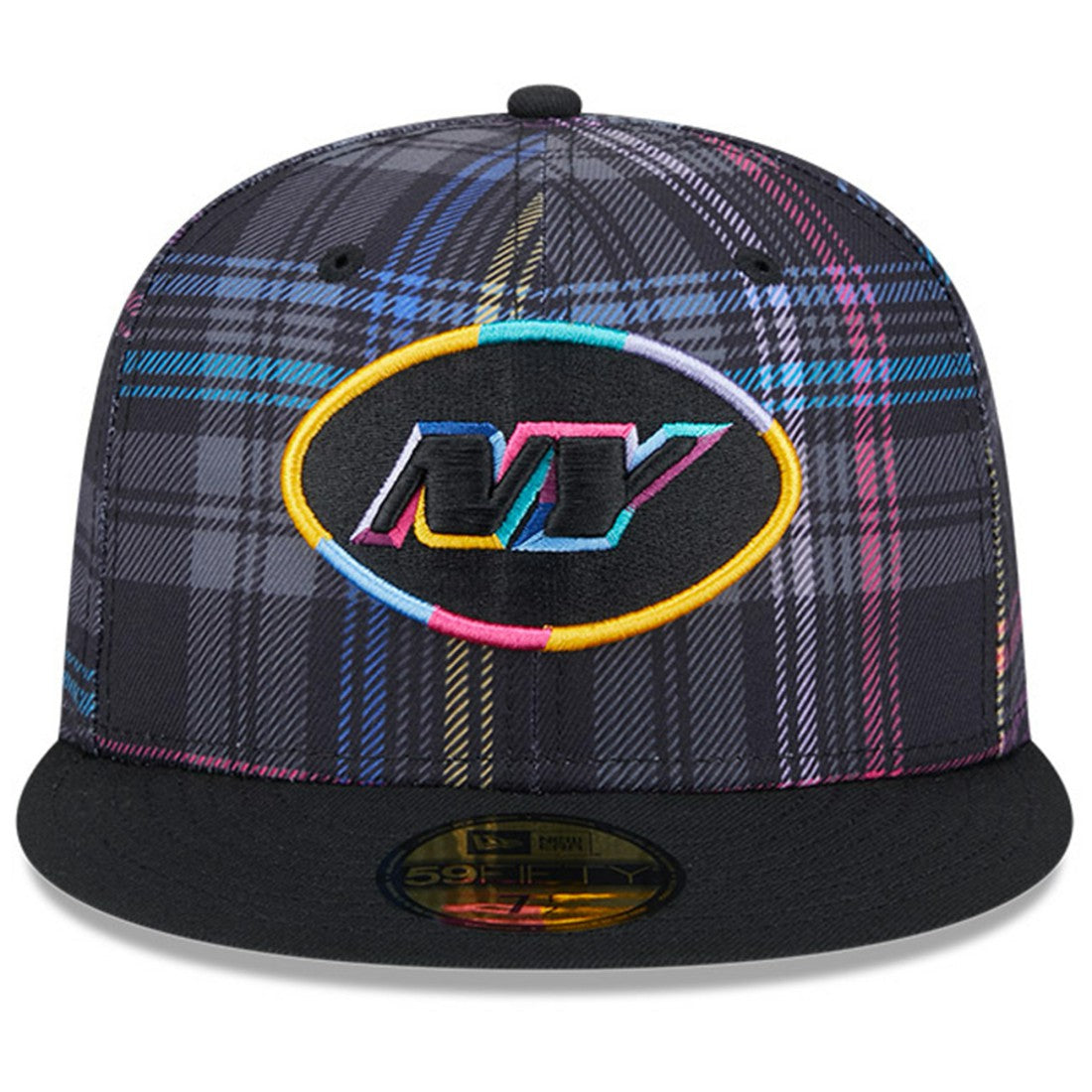 New York Jets New Era 2024 NFL Crucial Catch Plaid 59FIFTY Fitted Hat
