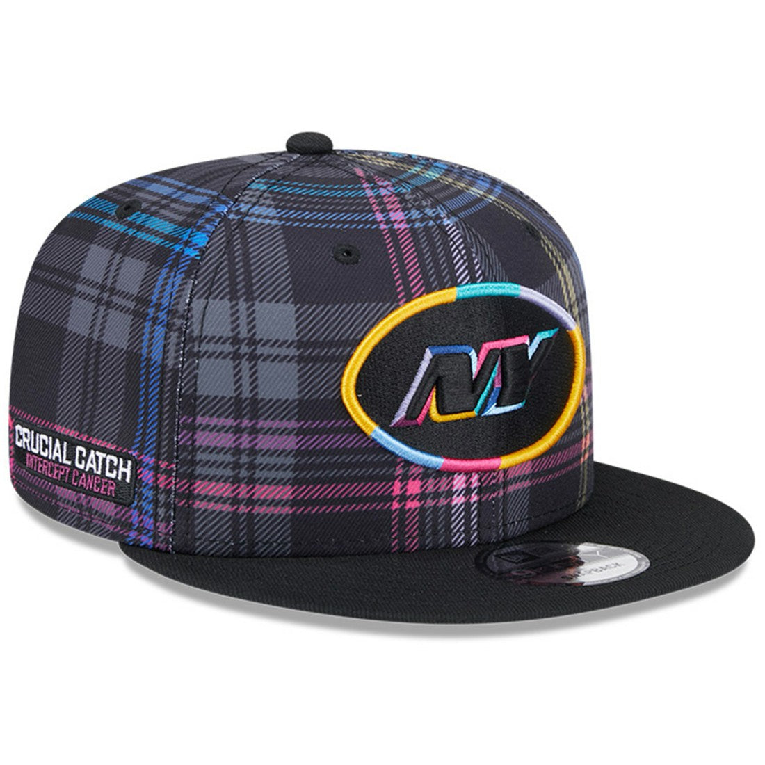 New York Jets New Era 2024 NFL Crucial Catch Plaid 9FIFTY Snapback Hat