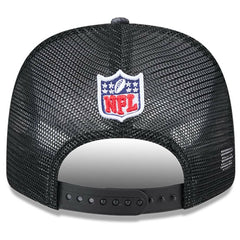 Jacksonville Jaguars New Era 2024 NFL Crucial Catch Plaid 9SEVENTY Trucker Snapback Hat