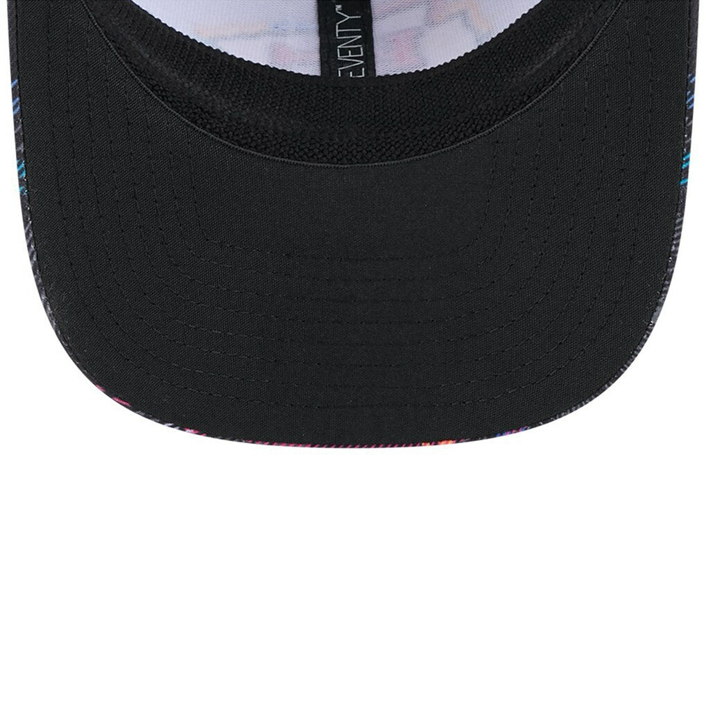 Jacksonville Jaguars New Era 2024 NFL Crucial Catch Plaid 9SEVENTY Trucker Snapback Hat