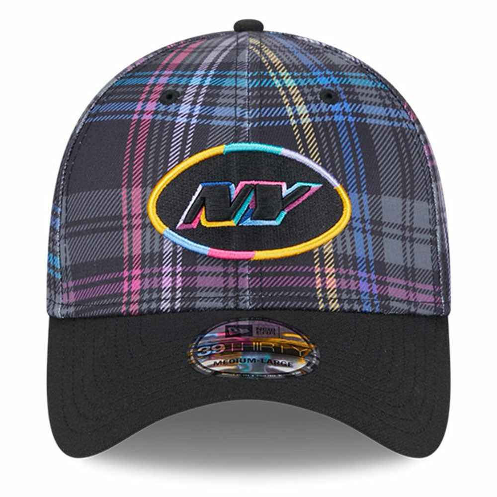 New York Jets New Era 2024 NFL Crucial Catch Plaid 39THIRTY Flex Hat