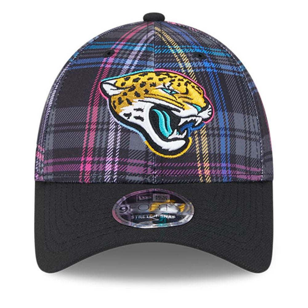 Jacksonville Jaguars New Era 2024 NFL Crucial Catch Plaid 9FORTY Adjustable Hat