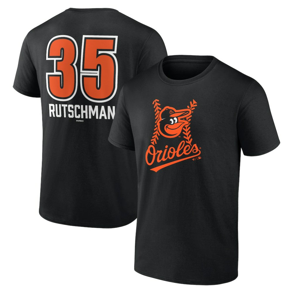Adley Rutschman Baltimore Orioles Fastball Player Name & Number T-Shirt | MLB Near me