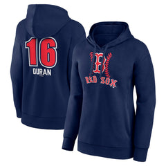 Jarren Duran Boston Red Sox Women's Fastball Player Name & Number Pullover Hoodie | MLB Shop