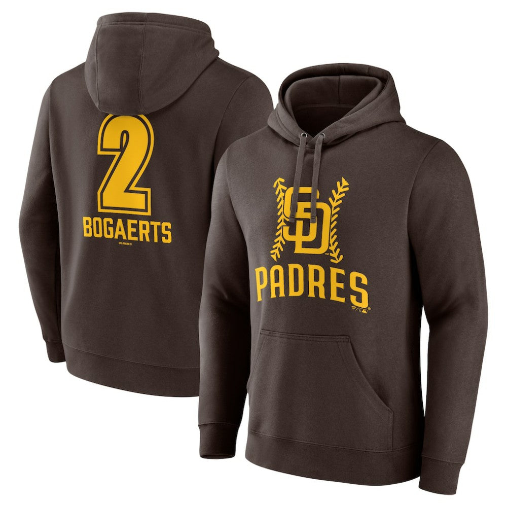 Xander Bogaerts San Diego Padres Fastball Player Name & Number Pullover Hoodie | MLB Sale