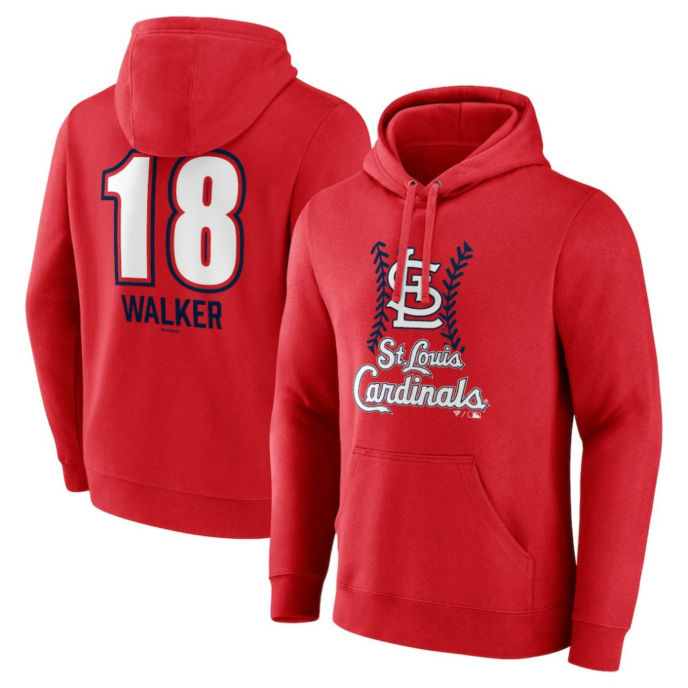 Jordan Walker St. Louis Cardinals Fastball Player Name & Number Pullover Hoodie | MLB Sale