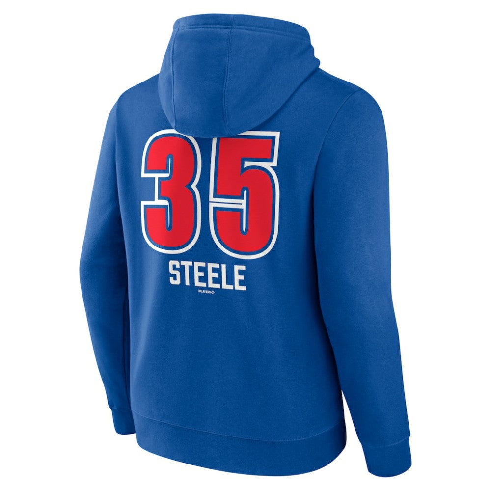 Justin Steele Chicago Cubs Fastball Player Name & Number Pullover Hoodie | MLB US