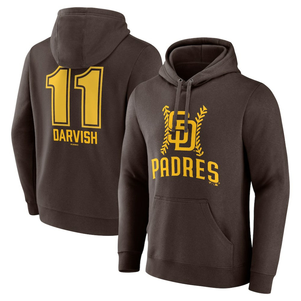 Yu Darvish San Diego Padres Fastball Player Name & Number Pullover Hoodie | MLB On Sale