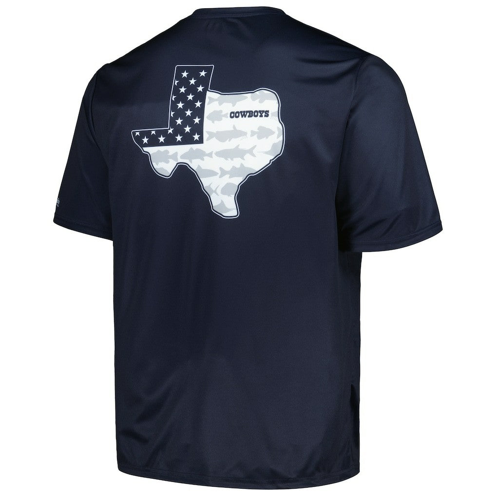 Dallas Cowboys Columbia Terminal Tackle Omni-Shade Texas T-Shirt