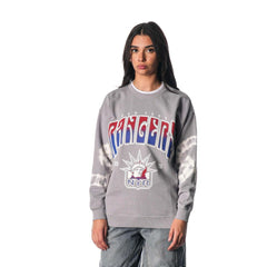 New York Rangers The Wild Collective Unisex Tie-Dye Double Collar Pullover Sweatshirt Online