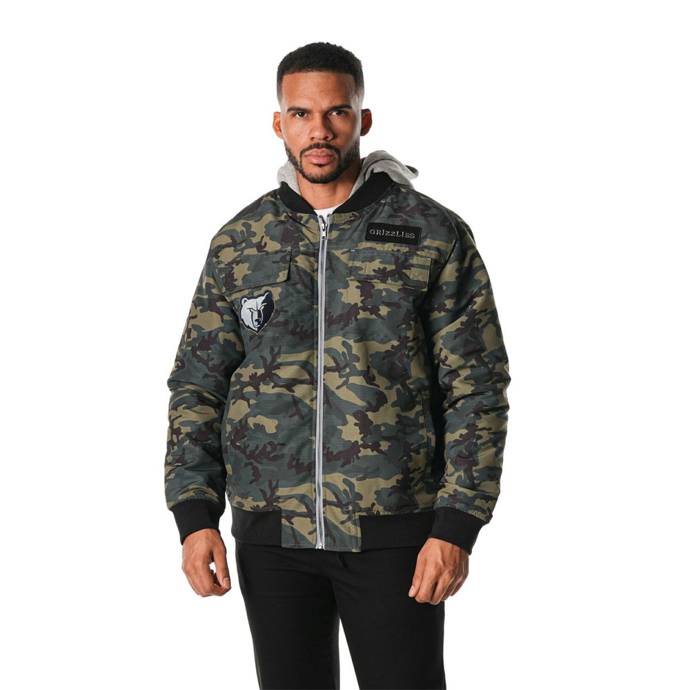Memphis Grizzlies The Wild Collective Unisex Full-Zip Hoodie Bomber Jacket Discount