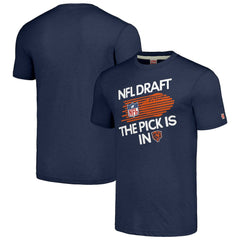Chicago Bears  Homage Unisex 2024 Team Draft Tri-Blend T-Shirt