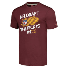 Washington Commanders  Homage Unisex 2024 Team Draft Tri-Blend T-Shirt