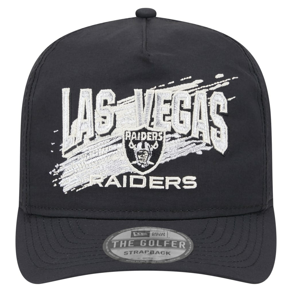 Las Vegas Raiders New Era Throwback Brush Golfer Snapback Hat
