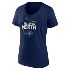 Minnesota Timberwolves Pick & Roll Coverage V-Neck T-Shirt New