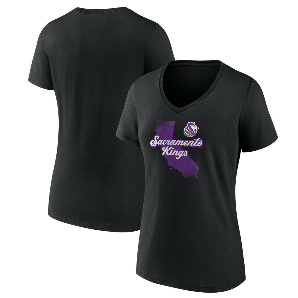 Sacramento Kings Pick & Roll Coverage V-Neck T-Shirt Outlet