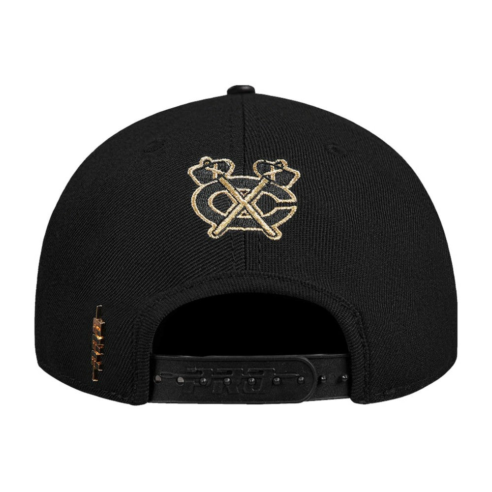 Chicago Blackhawks Pro Standard Metallic Logo Pinch Front Adjustable Hat Discount
