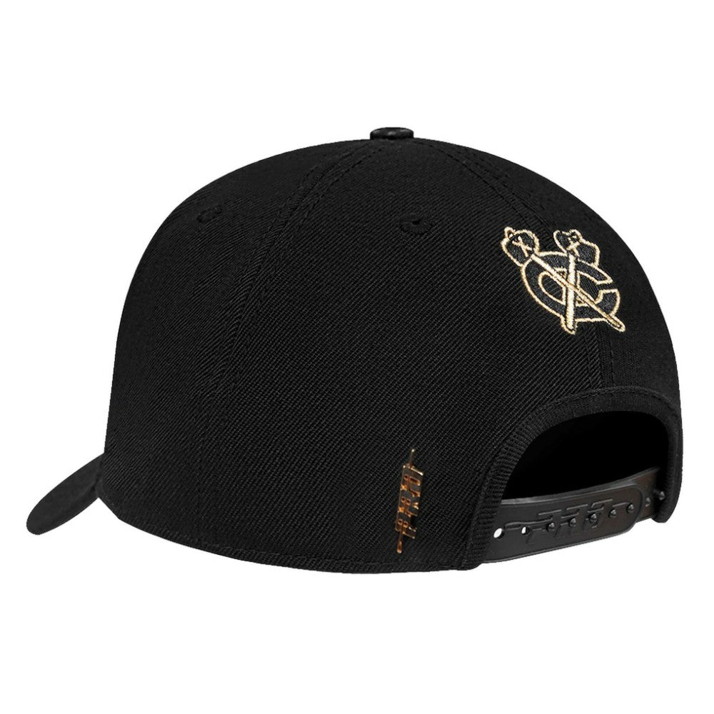 Chicago Blackhawks Pro Standard Metallic Logo Pinch Front Adjustable Hat Discount
