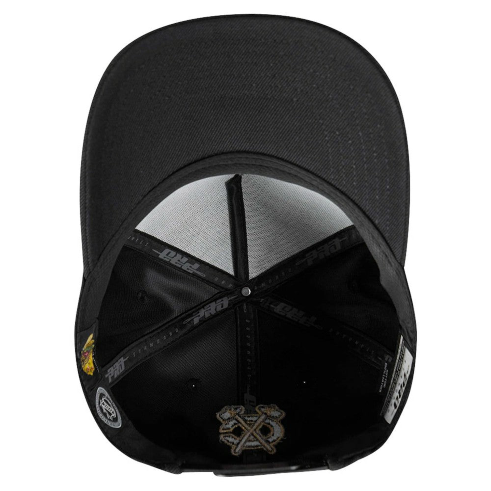Chicago Blackhawks Pro Standard Metallic Logo Pinch Front Adjustable Hat Discount