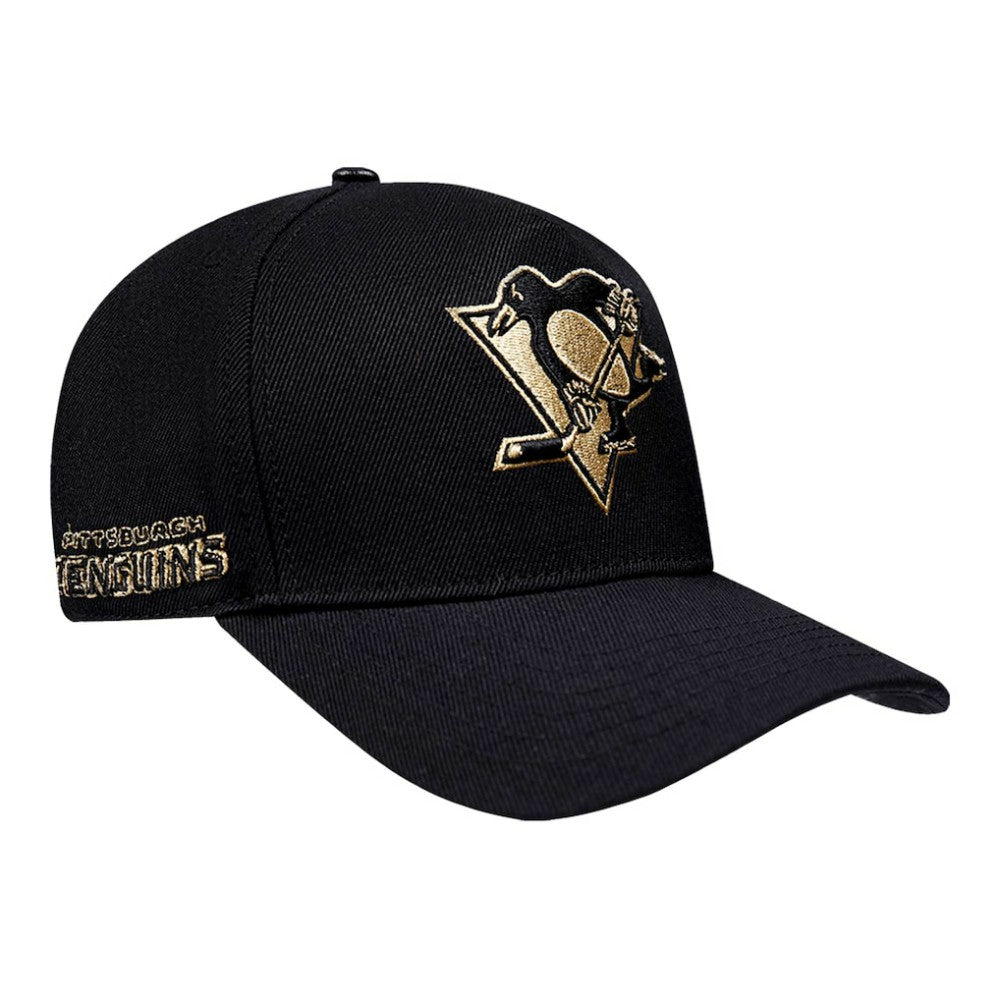 Pittsburgh Penguins Pro Standard Metallic Logo Pinch Front Adjustable Hat On Sale