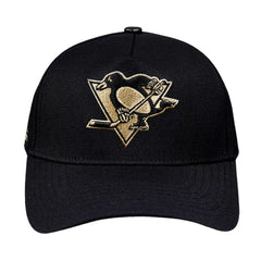 Pittsburgh Penguins Pro Standard Metallic Logo Pinch Front Adjustable Hat On Sale