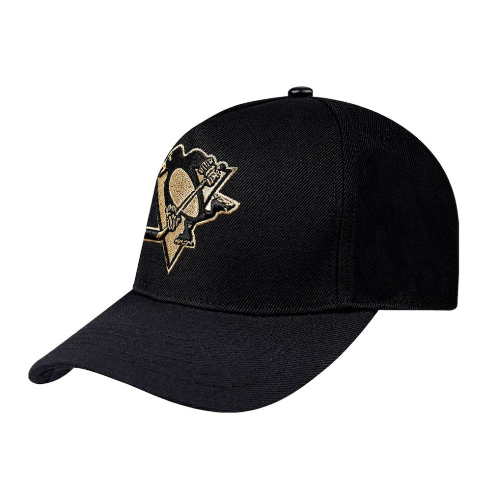 Pittsburgh Penguins Pro Standard Metallic Logo Pinch Front Adjustable Hat On Sale